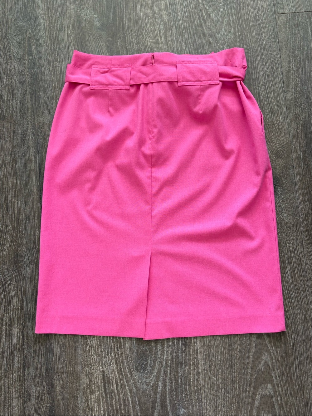 Banana Republic- Women's Pink Tie-Waist Pencil Skirt - Picture 2 of 3